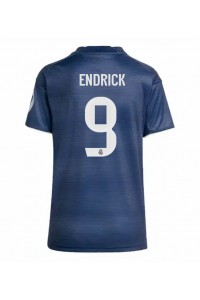 Real Madrid Endrick #9 Jalkapallovaatteet Naisten Vieraspaita 2025-26 Lyhythihainen